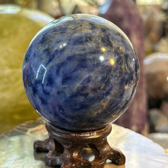 Sodalite Crystal Sphere! - Picture 3 of 9